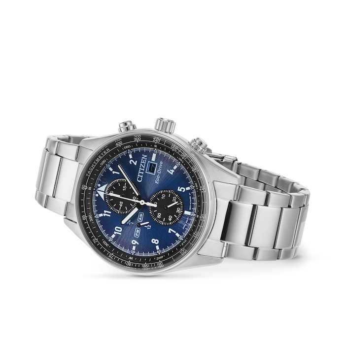 Citizen Chronograph 43mm Mens Watch Blue