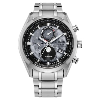 Citizen 'Tsuki-Yomi' Radio-Controlled Moon Phase 43mm Mens Watch