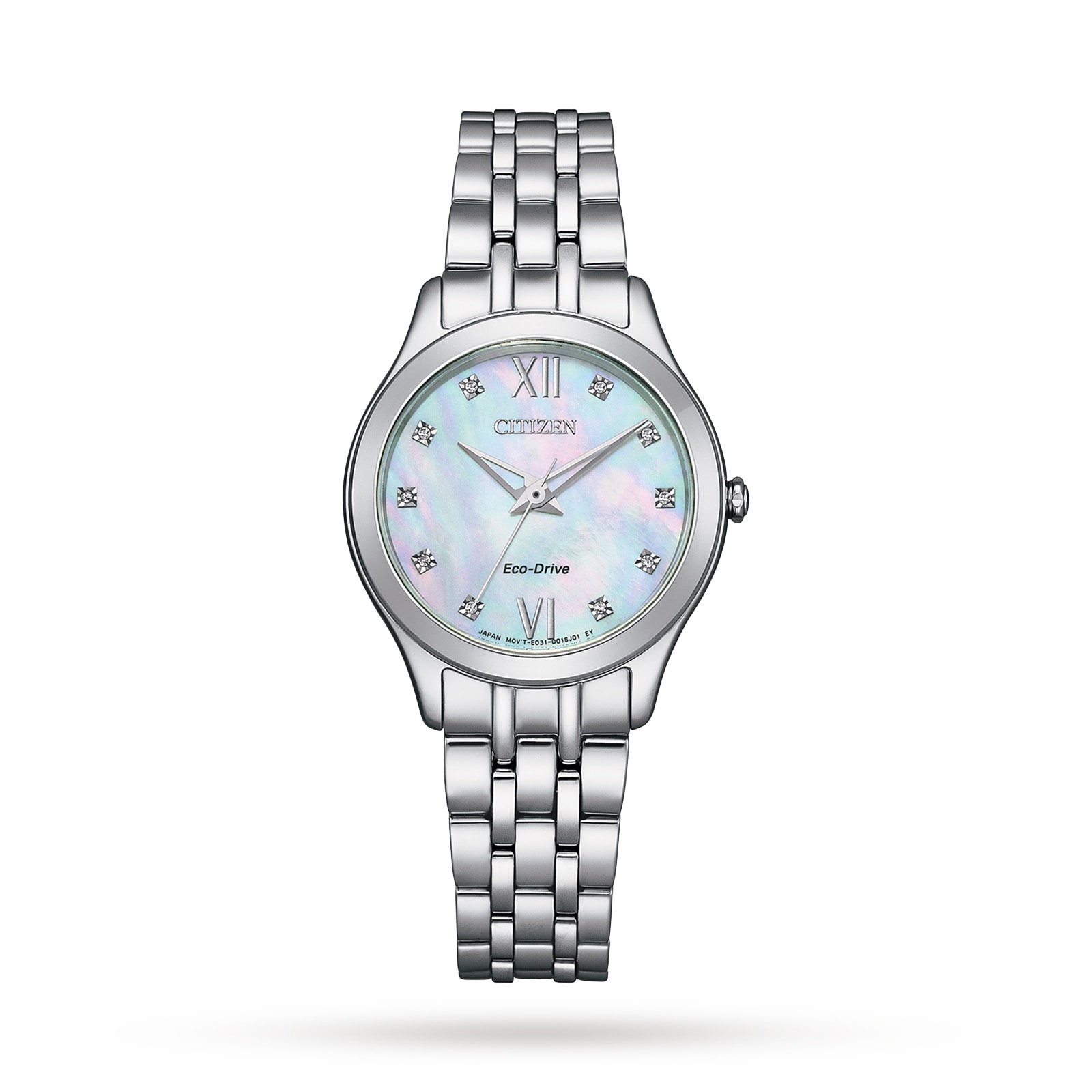 Silhouette Diamond Mother of Pearl Ladies Watch