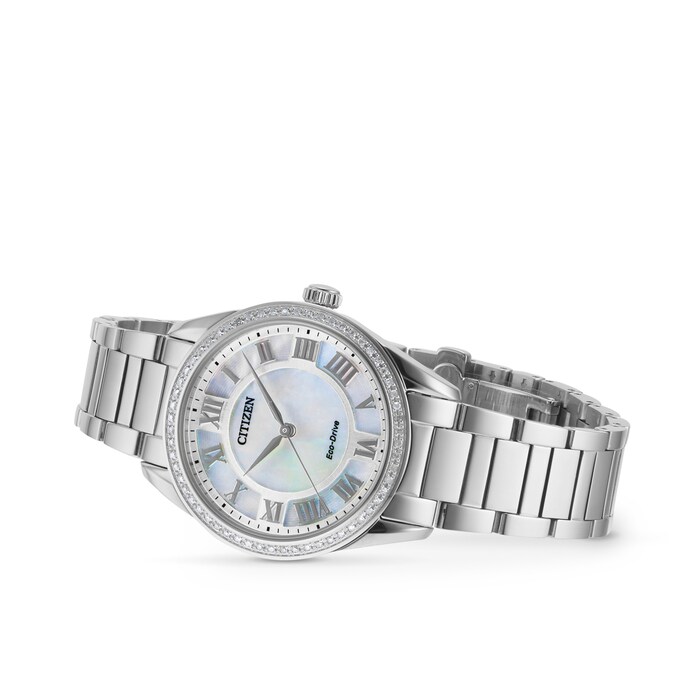 Citizen Arezzo White Dial Stainless Steel Bracelet 32mm