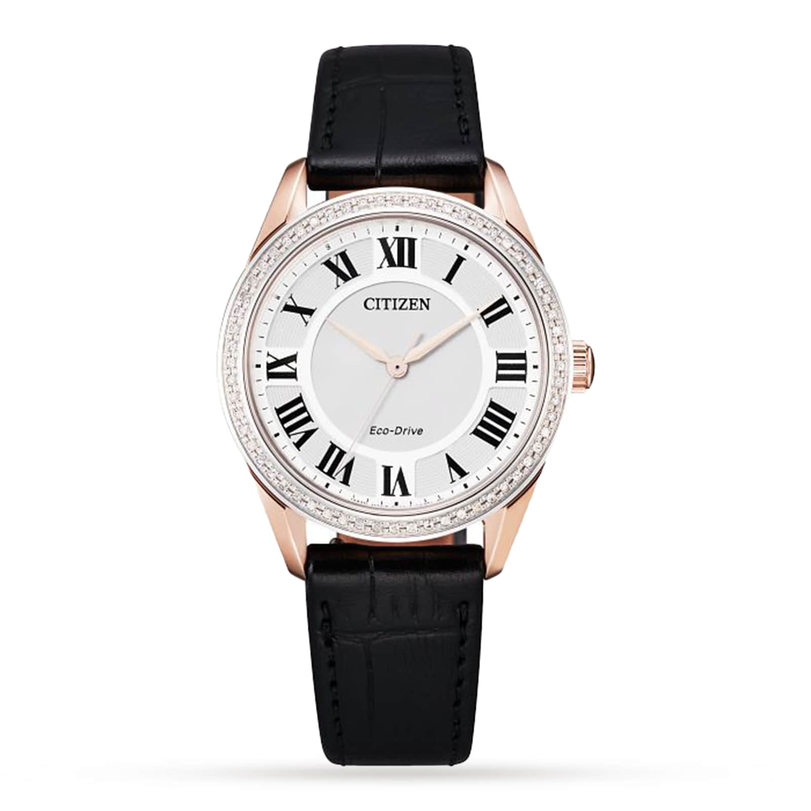 Arezzo White Dial Leather Strap 32mm