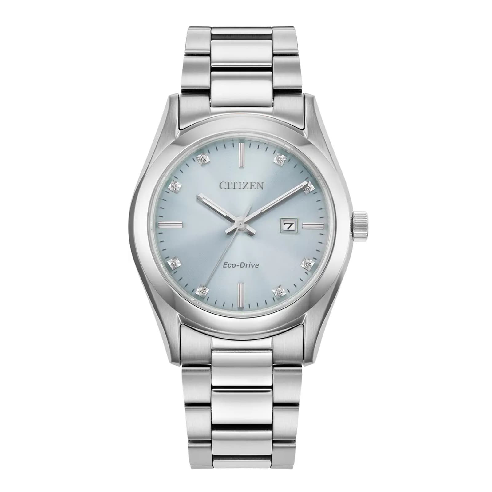 33mm Ladies Diamond Watch Mother Of Pearl Blue