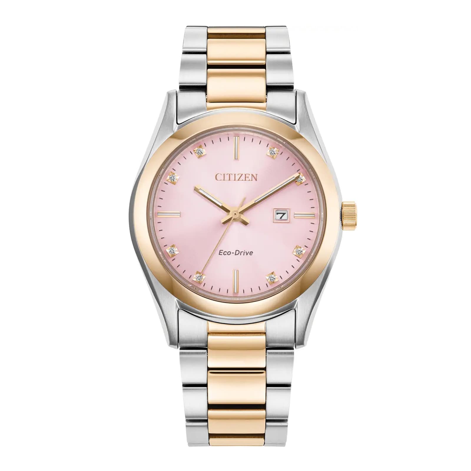 33mm Ladies Diamond Watch Mother Of Pearl Pink