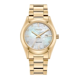 17691312 - 33mm Ladies Diamond Watch Mother Of Pearl