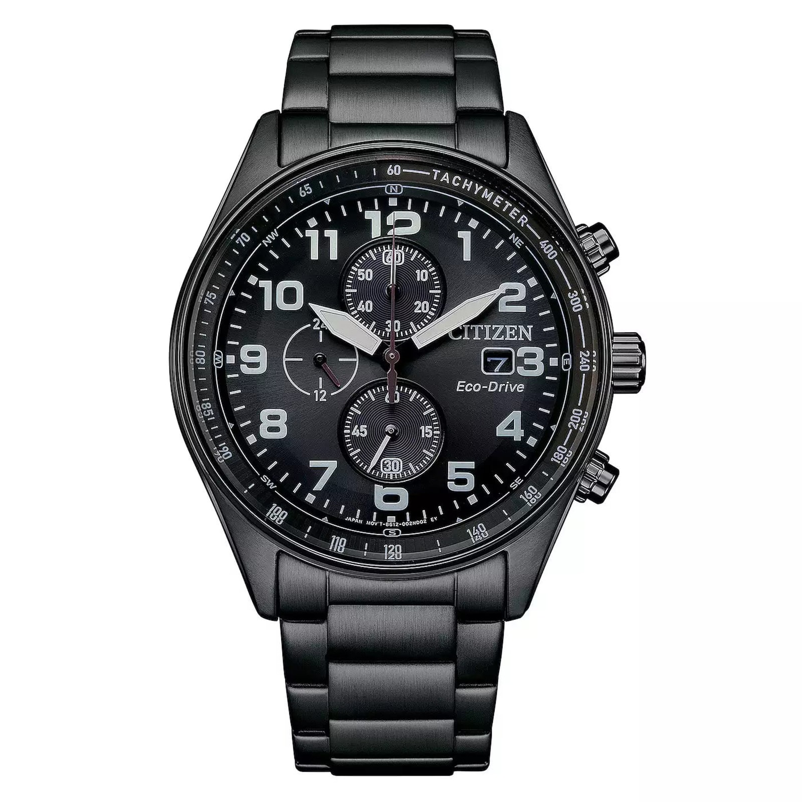 Citizen Eco-Drive Chronograph 43mm Mens Watch Black