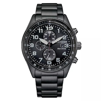 Citizen Eco-Drive Chronograph 43mm Mens Watch Black