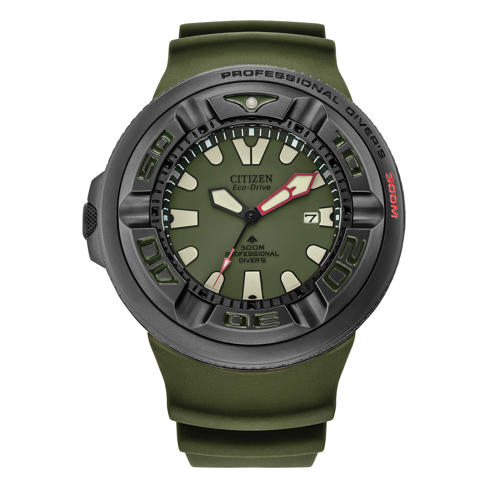 Promaster Diver 'Ecozilla' 48mm Mens Watch - Khaki