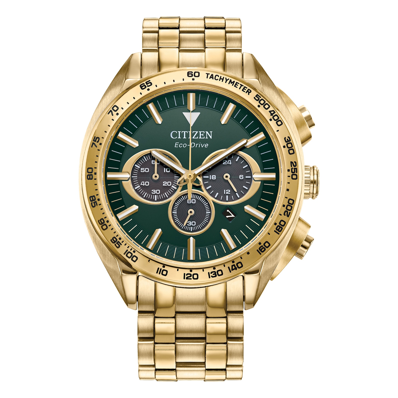 Citizen Chronograph 43mm Mens Watch - PVD Gold