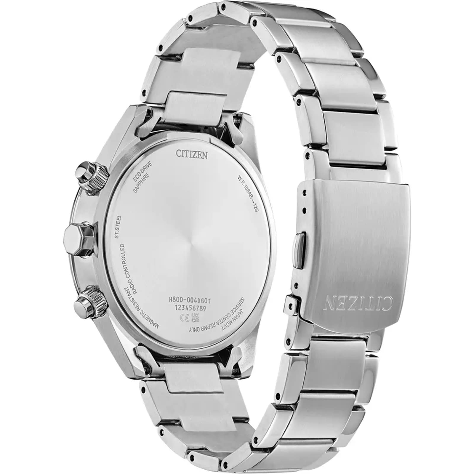 Citizen World Chronograph A.T Eco-Drive 43mm Mens Watch Blue