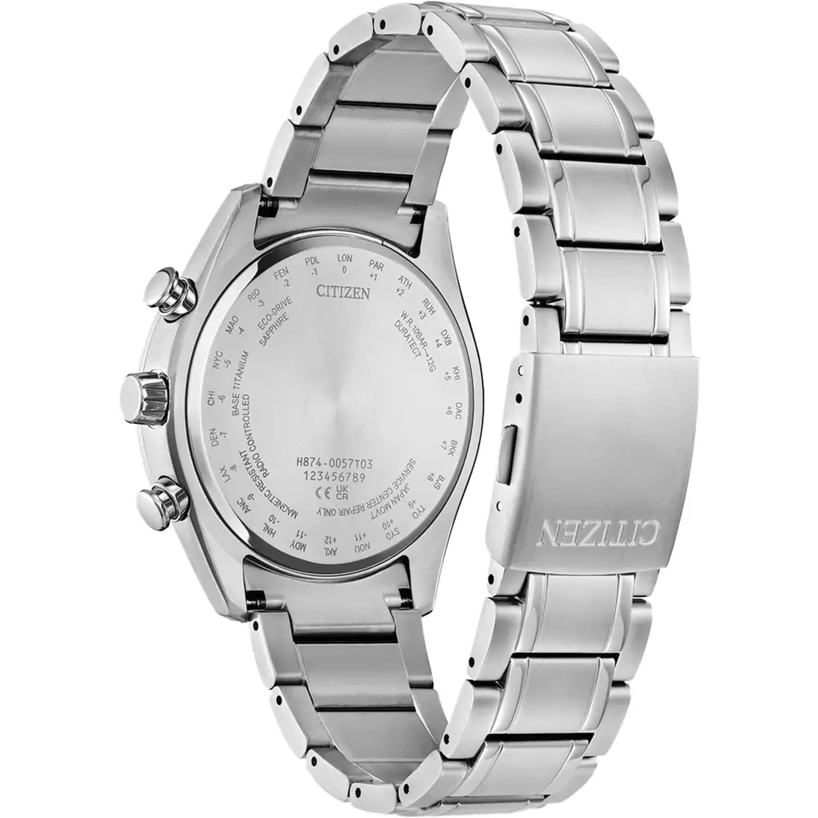 Citizen Tsuki-Yomi' Radio-Controlled Moonphase Eco-Drive 43mm Mens Watch Blue