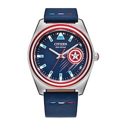 17691384 - Marvel Captain America Soars Inspired 43mm Mens Watch
