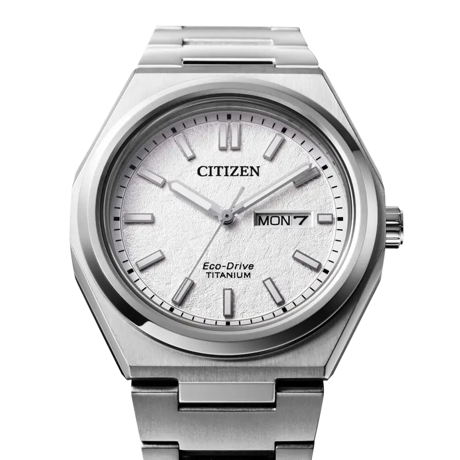 ●CITIZEN SAND GLASS サンドグラス デジタル置時計 ホワイト Citizen Zenshin 3 Hand 39mm Mens Watch White AW0130-85A | Betteridge