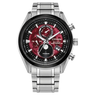 Citizen Tsuki-Yomi' Radio-Controlled Moonphase 43mm Mens Watch
