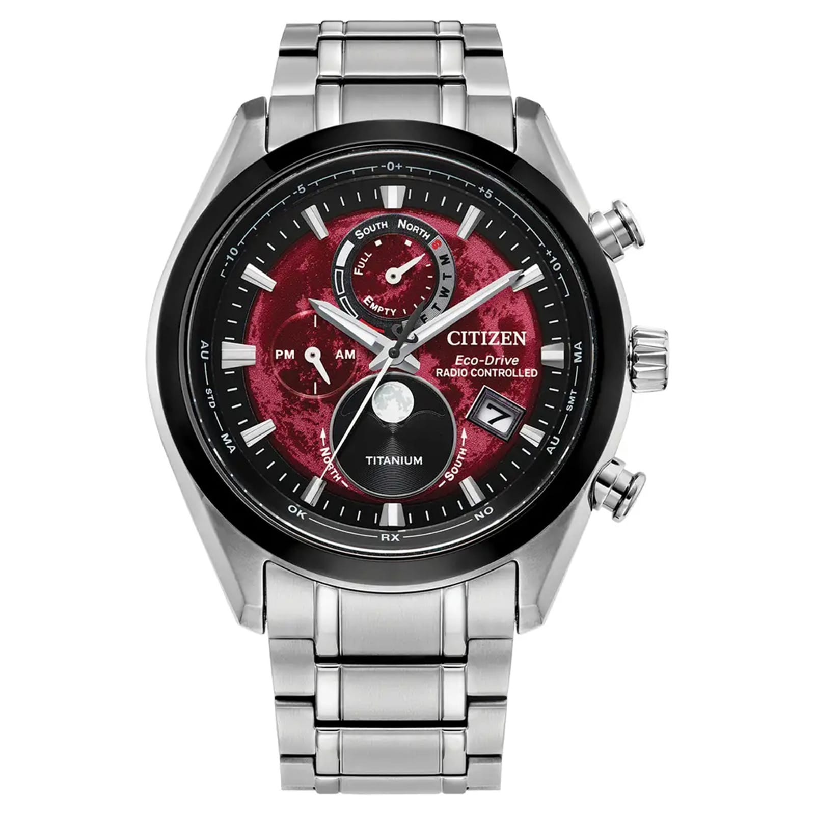 Citizen Tsuki-Yomi' Radio-Controlled Moonphase 43mm Mens Watch