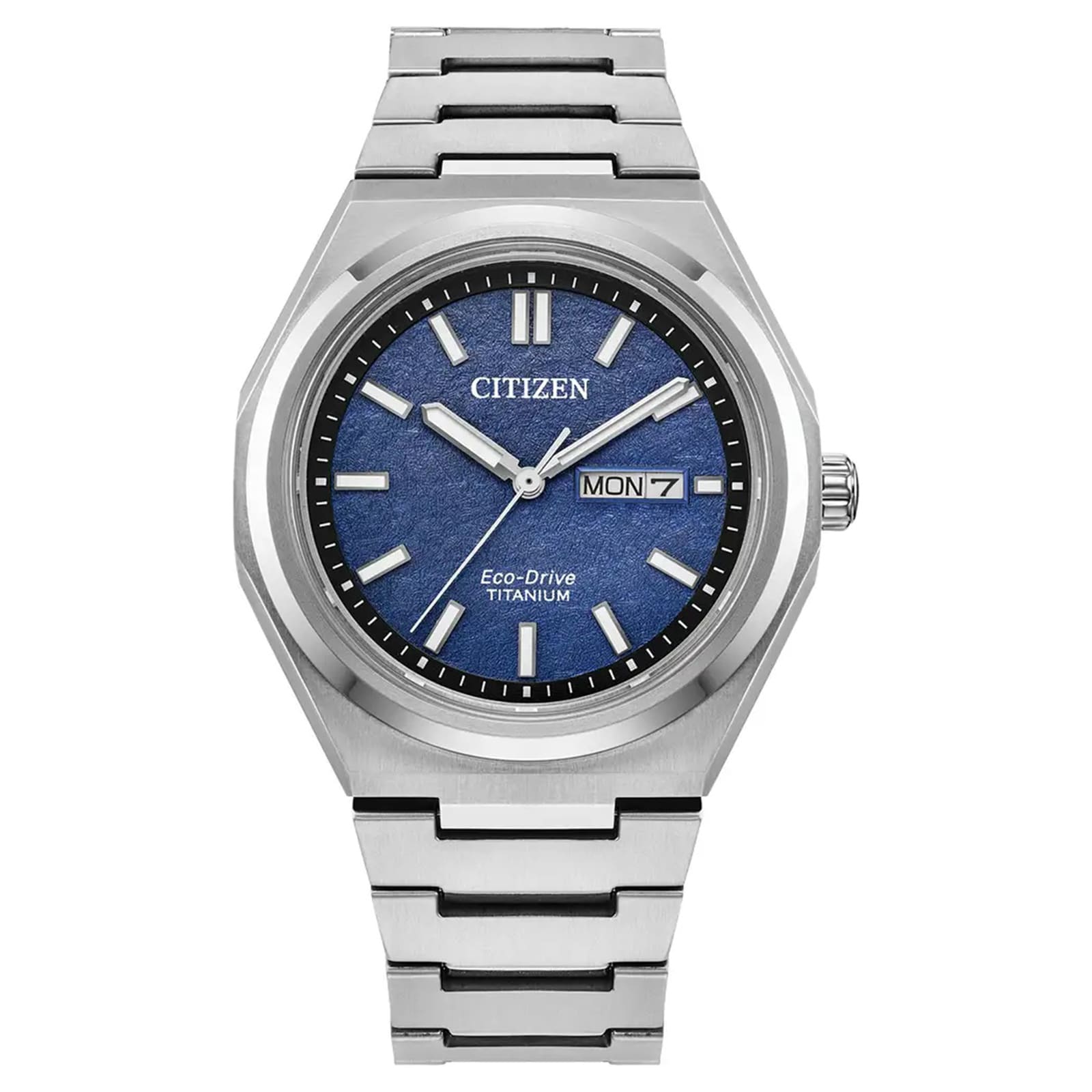 Citizen Zenshin Super Titanium 3 Hand 39mm Unisex Watch Blue