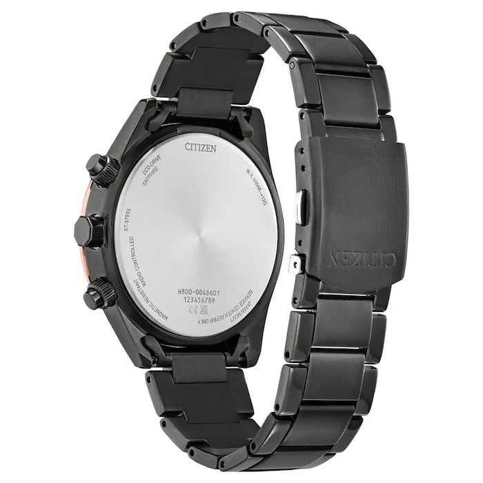 Citizen World Chronograph Atomic Timekeeping 43mm Mens Watch Blue