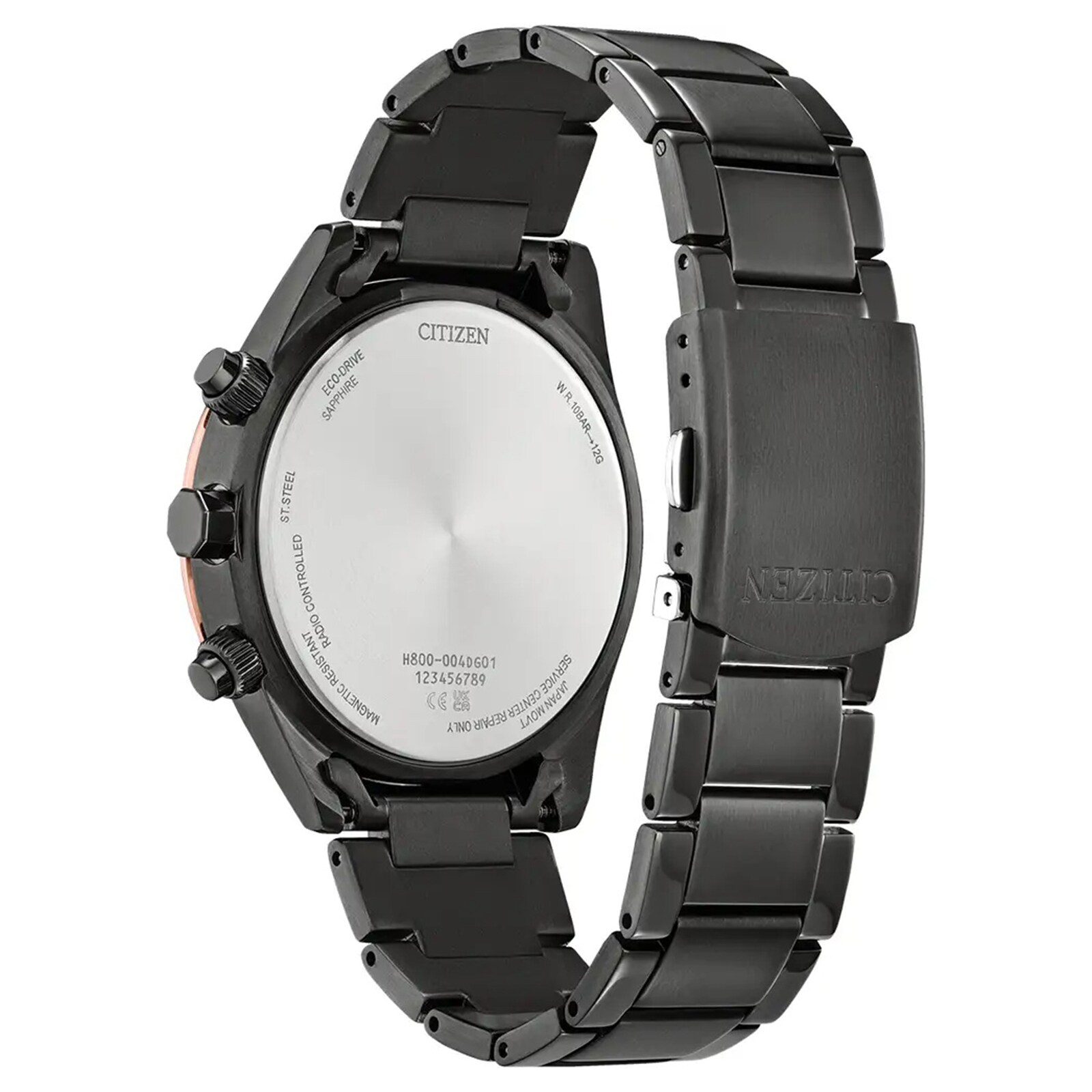 Citizen World Chronograph Atomic Timekeeping 43mm Mens Watch Blue