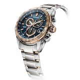Citizen Perpetual Chrono Atomic Timekeeping 43mm Mens Watch Blue
