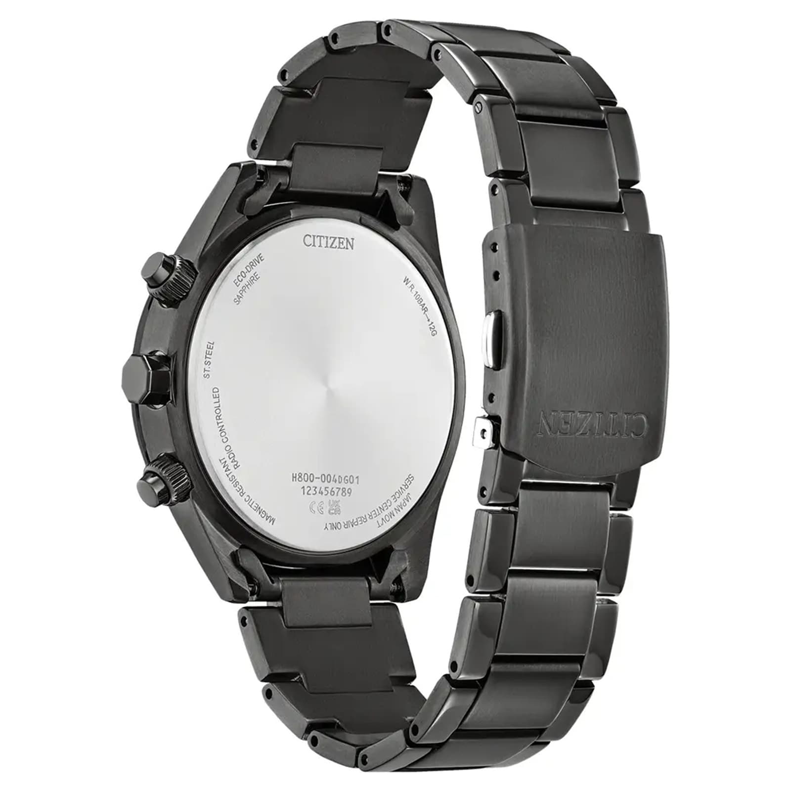 Citizen World Chronograph Atomic Timekeeping 43mm Mens Watch Brown