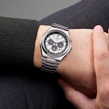 Citizen Zenshin Chrono Super Titanium 42mm Mens Watch Silver