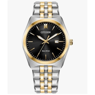 Citizen Corso Eco-Drive 3 Hands 38mm Mens Watch Black