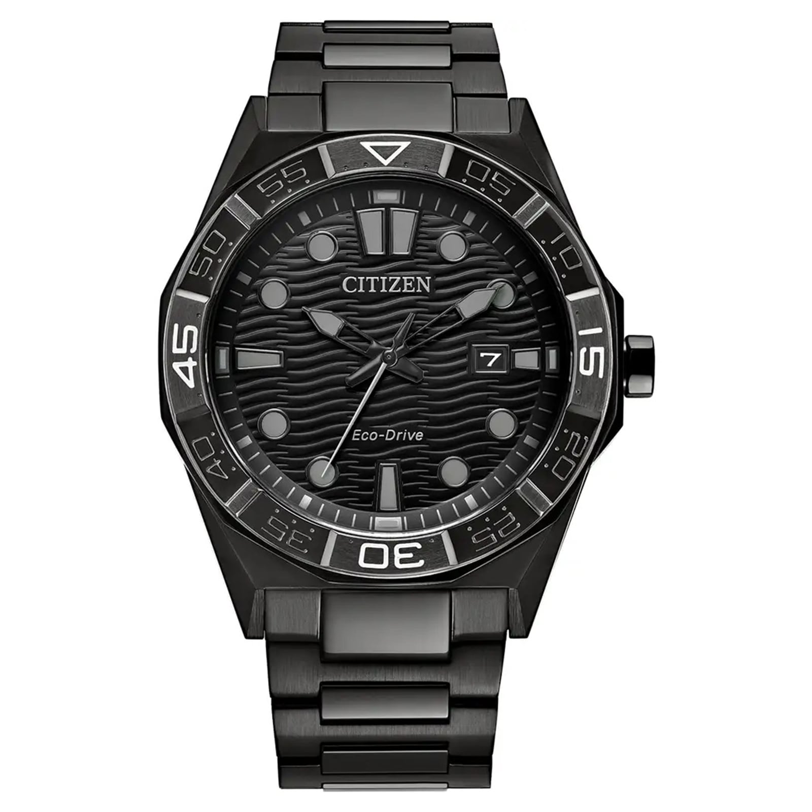 Citizen Bracelet 42mm Mens Watch Black AW1855-52E | Mayors