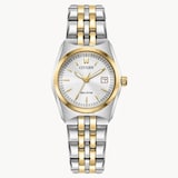 Citizen Eco-Drive 3 Hands 27mm Ladies Watch White