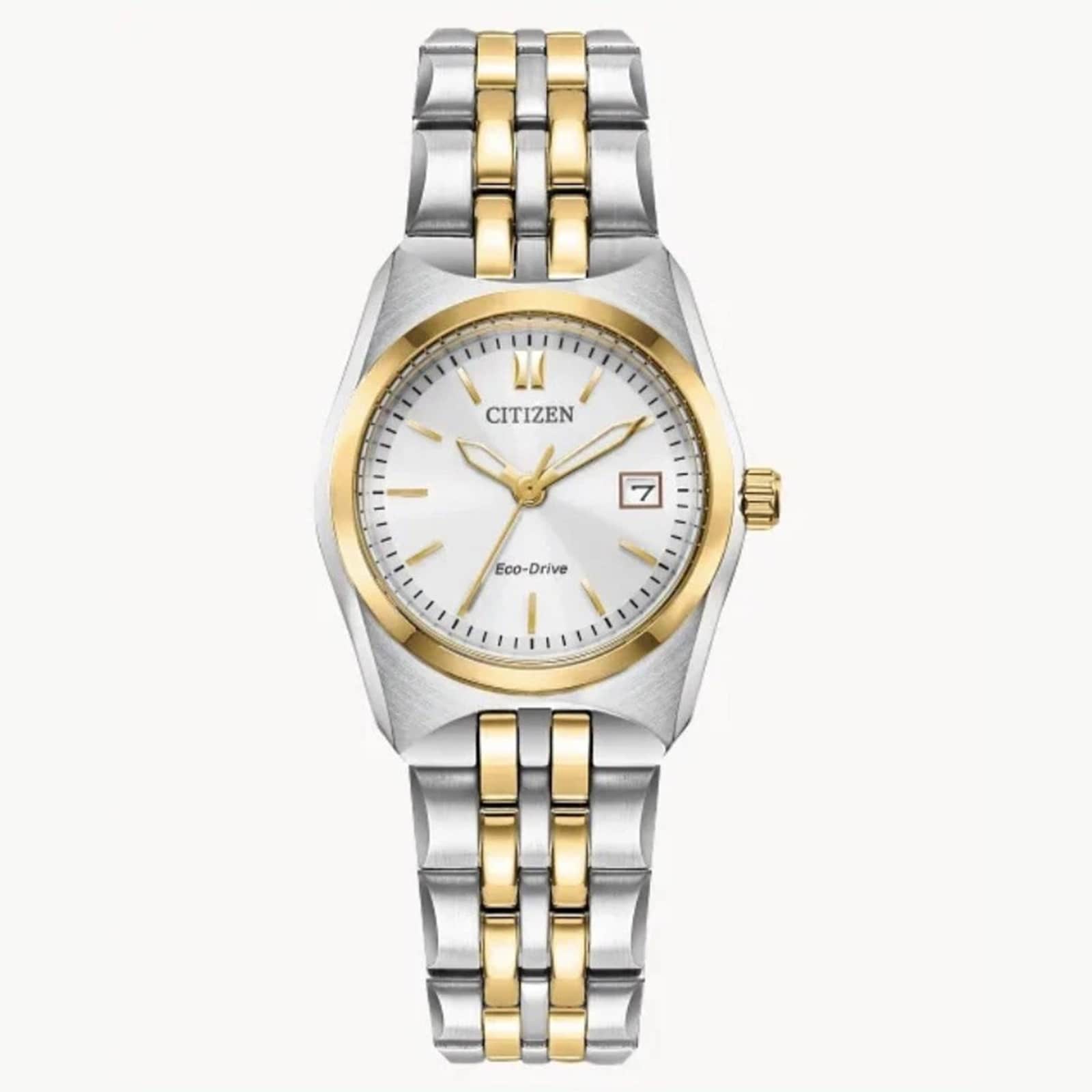 Citizen Eco-Drive 3 Hands 27mm Ladies Watch White