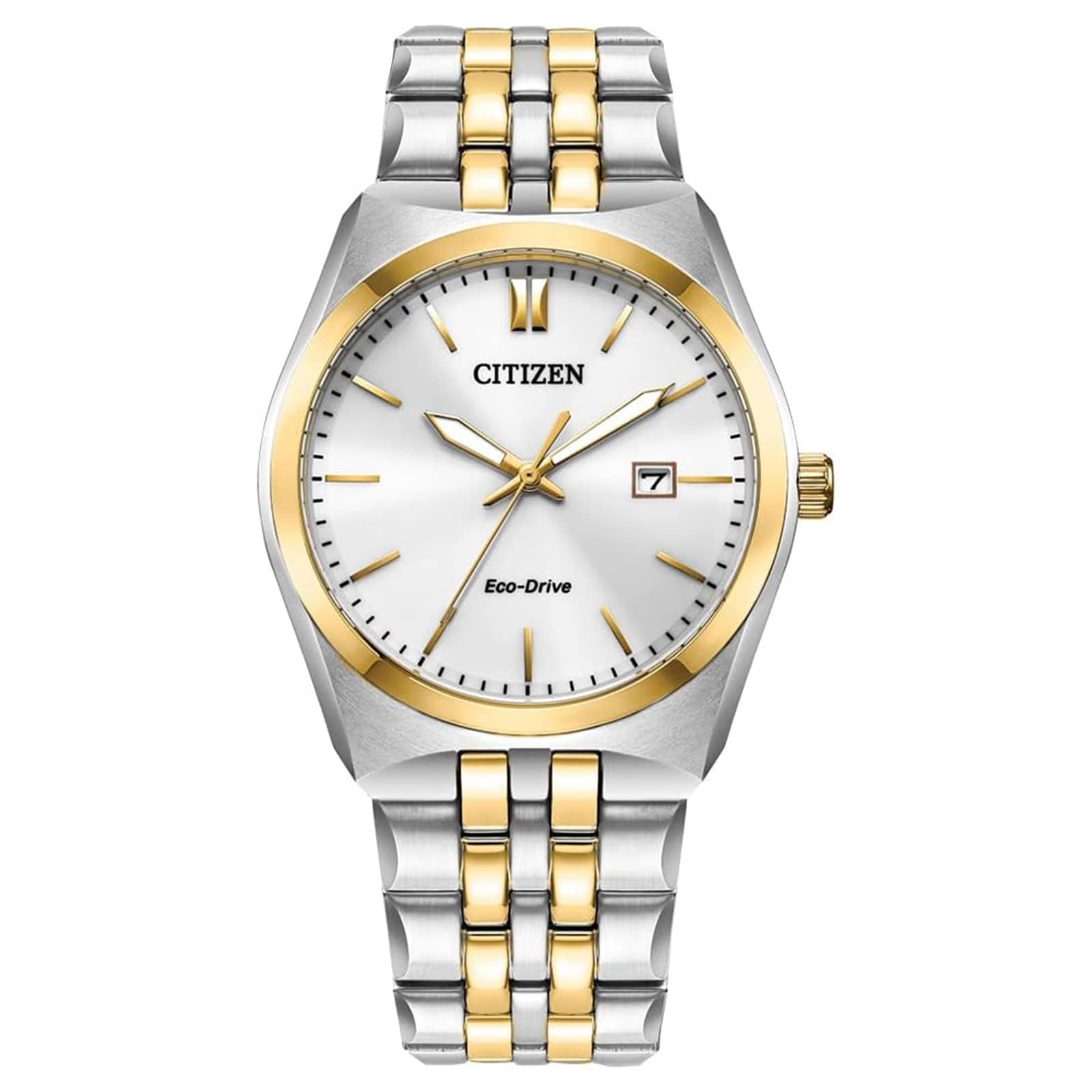 Citizen Corso Eco-Drive 3 Hands 38mm Mens Watch White BM7334-58B