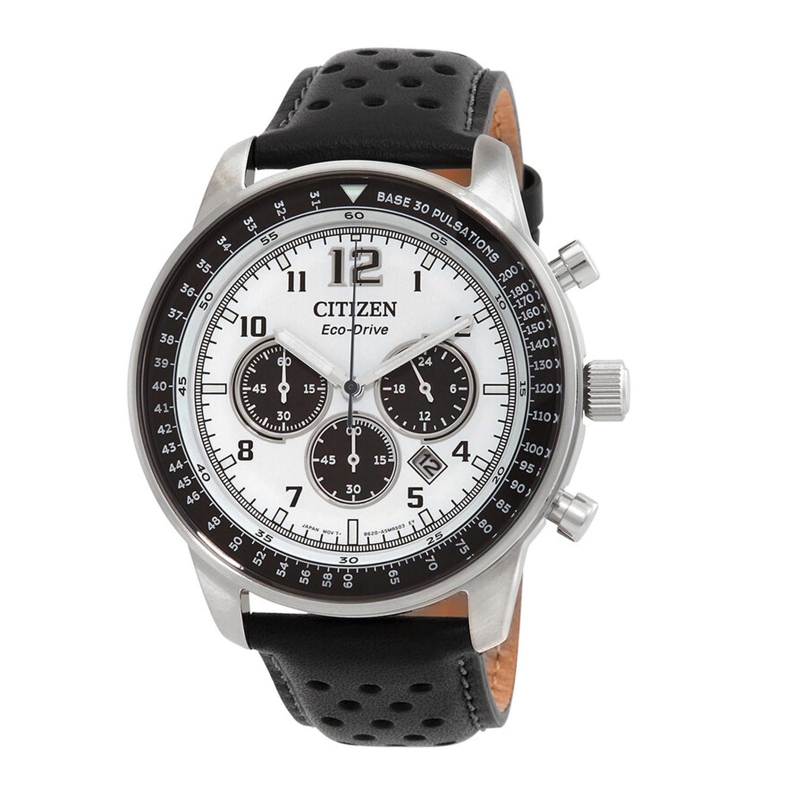 Chronograph Eco-Drive 44mm White Dial