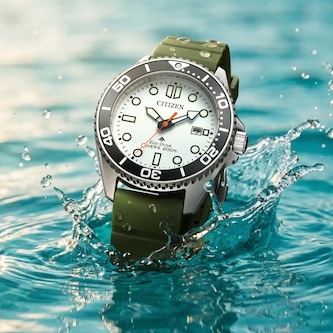 Citizen Promaster Diver Eco-Drive 41mm Mens Watch White Dial Citizen Promaster Diver Eco-Drive 41mm Mens Watch White Dial