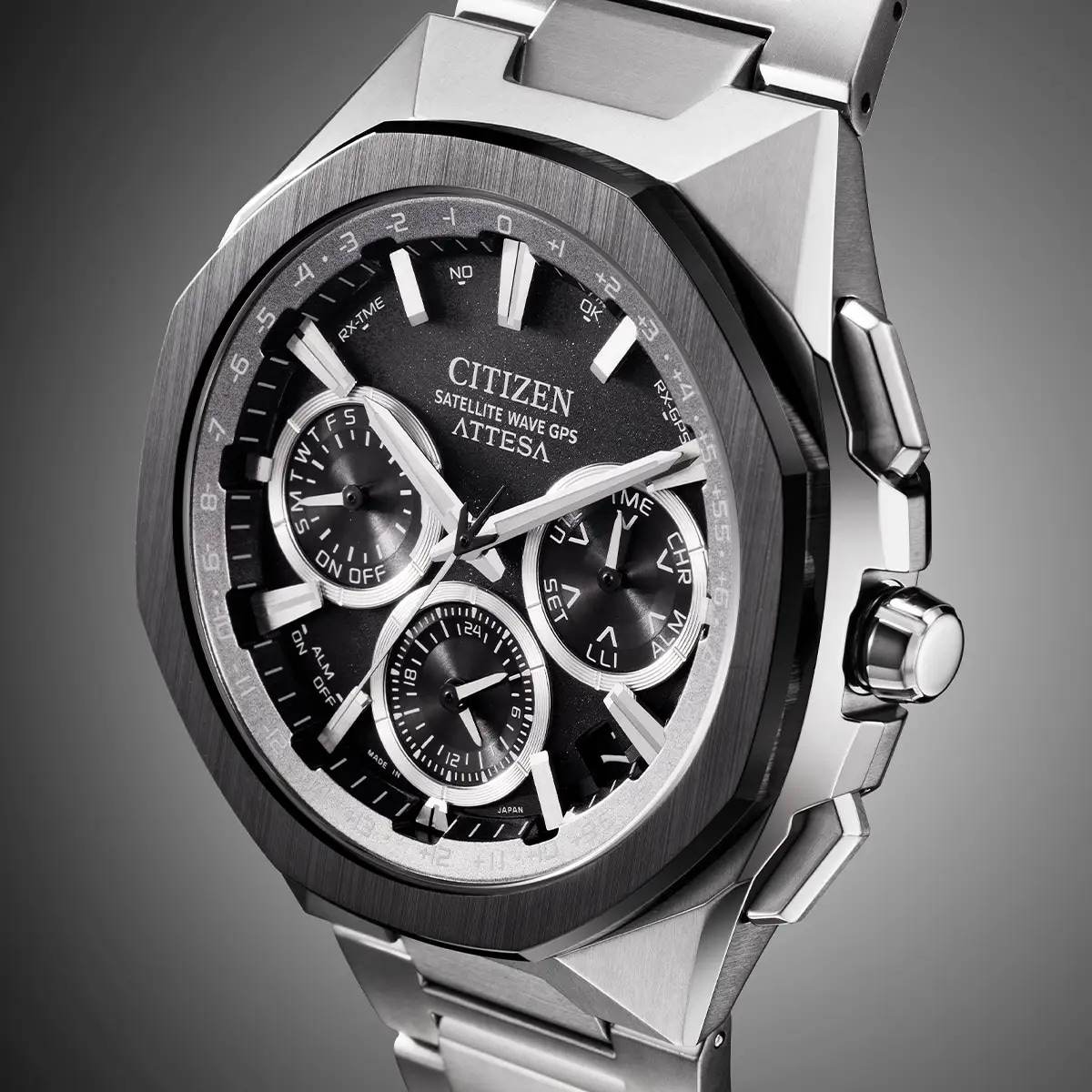 Citizen Attesa Satellite Wave GPS 44.6mm Mens Watch
