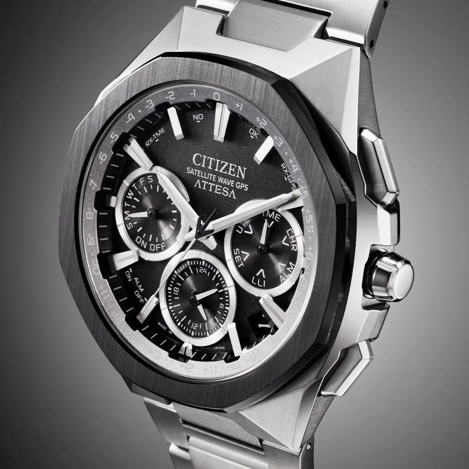 Citizen Attesa Satellite Wave GPS 44.6mm Mens Watch