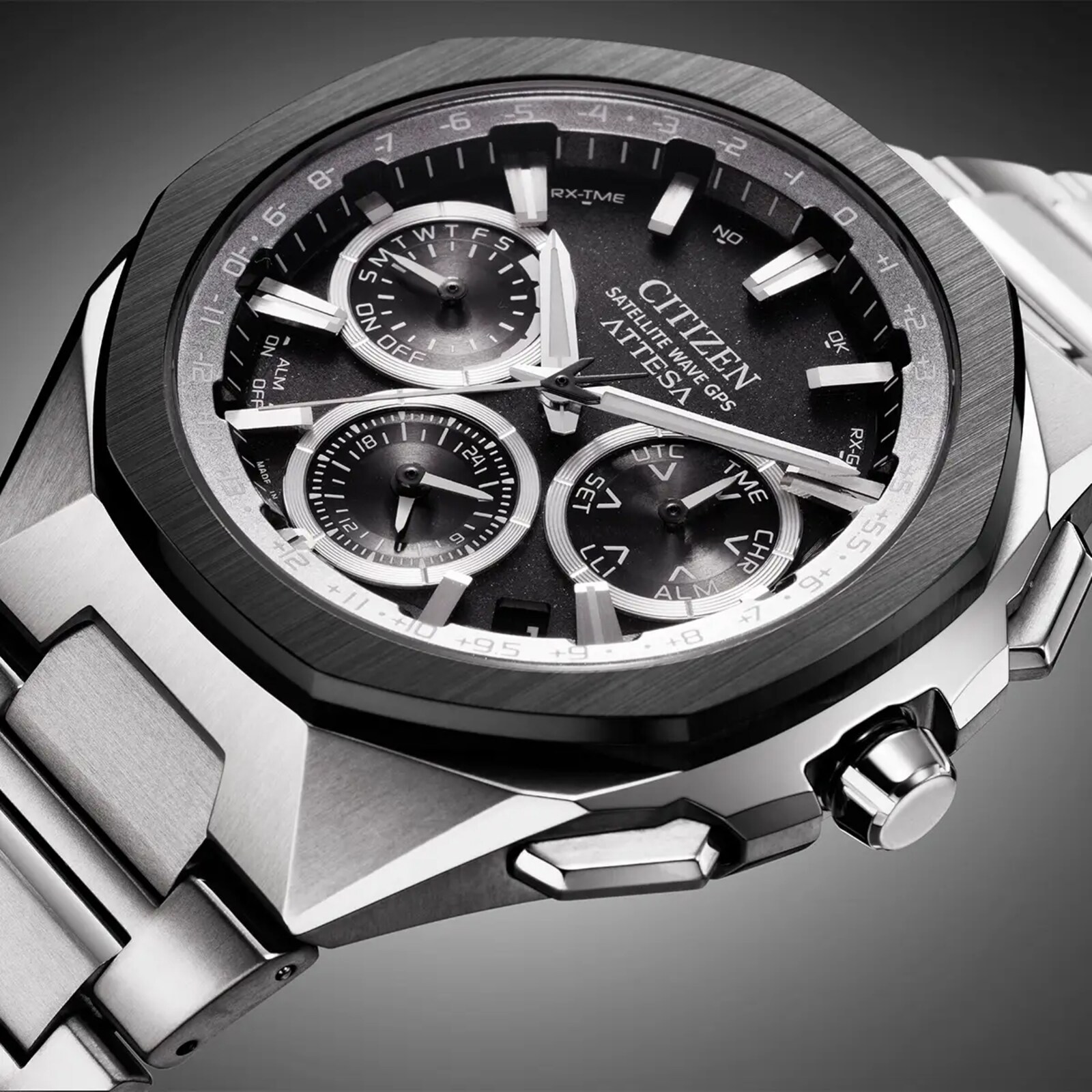Citizen Attesa Satellite Wave GPS 44.6mm Mens Watch