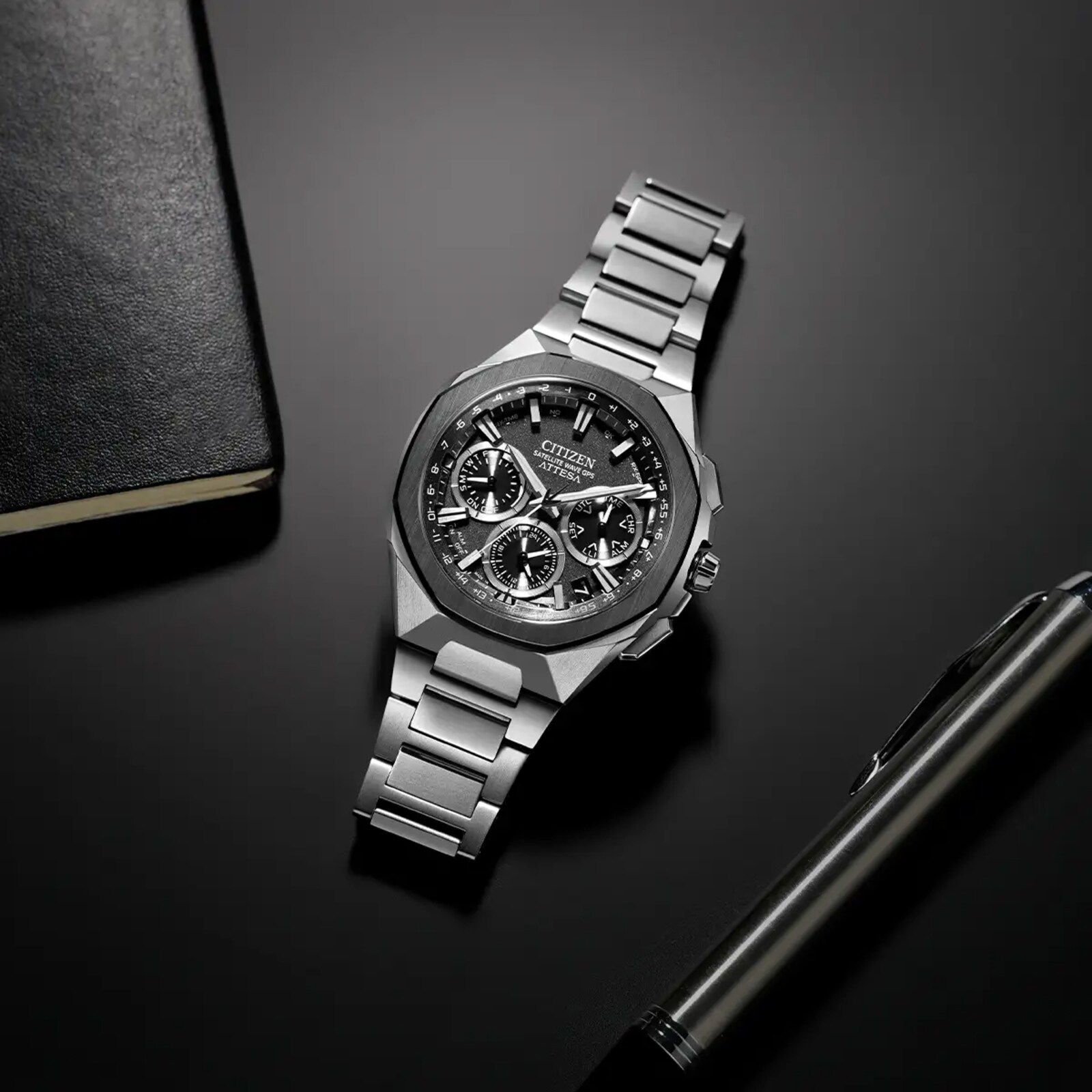 Citizen Attesa Satellite Wave GPS 44.6mm Mens Watch