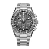 Citizen Nighthawk Chronograph 42mm Mens Watch Grey Dial