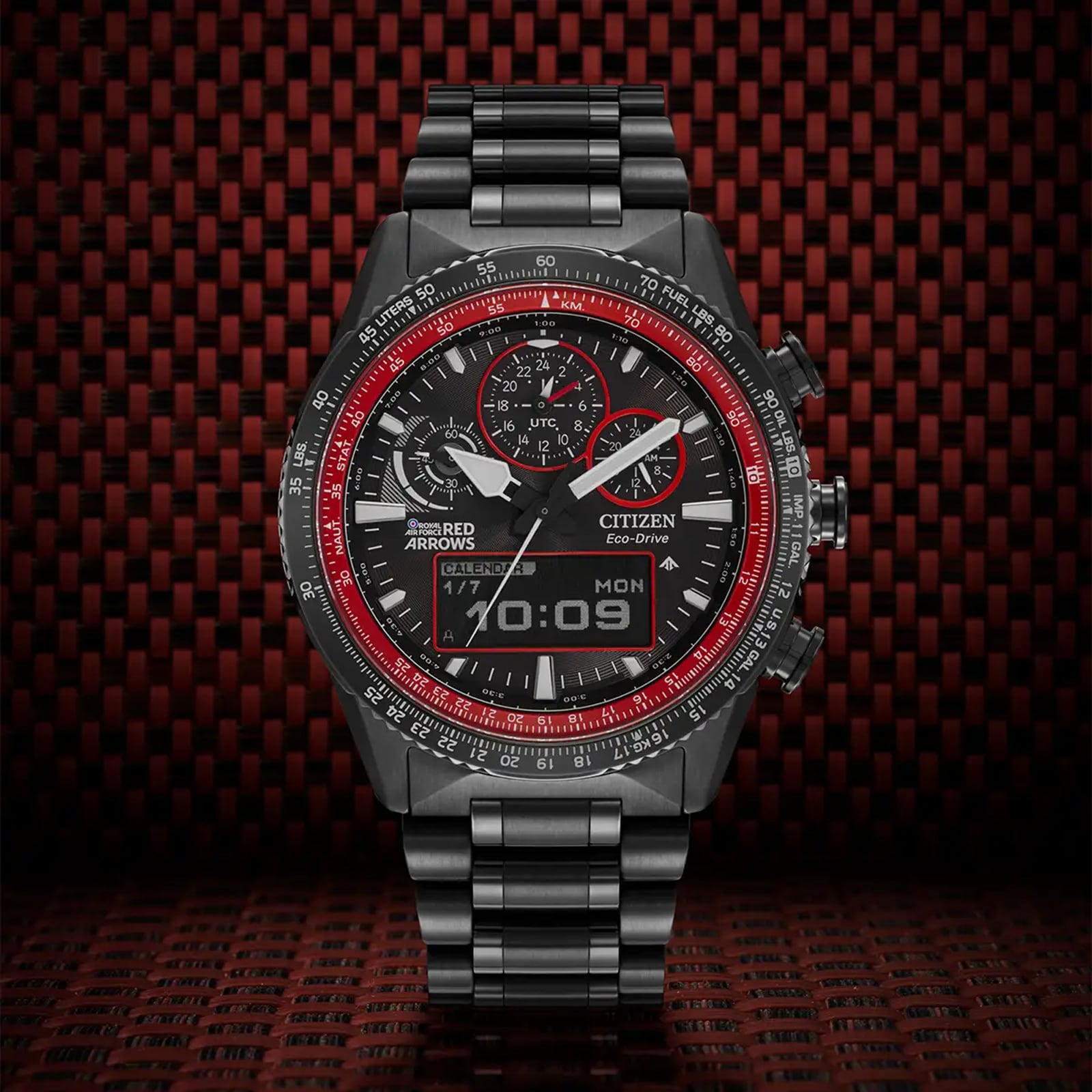 Citizen Red Arrows Promaster Skyhawk Perpetual Calendar Limited Edition 43mm Mens Watch Black Dial Citizen Red Arrows Promaster Skyhawk Perpetual Calendar Limited Edition 43mm Mens Watch Black Dial