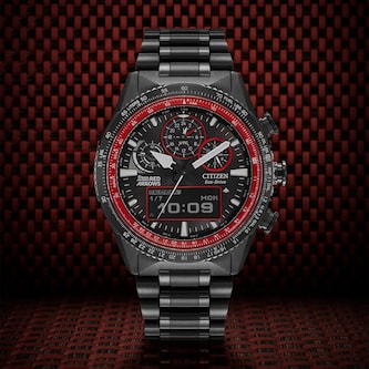 Citizen Red Arrows Promaster Skyhawk Perpetual Calendar Limited Edition 43mm Mens Watch Black Dial