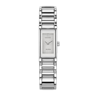 Citizen Axiom Eco-Drive 14.3mm X 28.5mm Ladies Watch Silver Dial