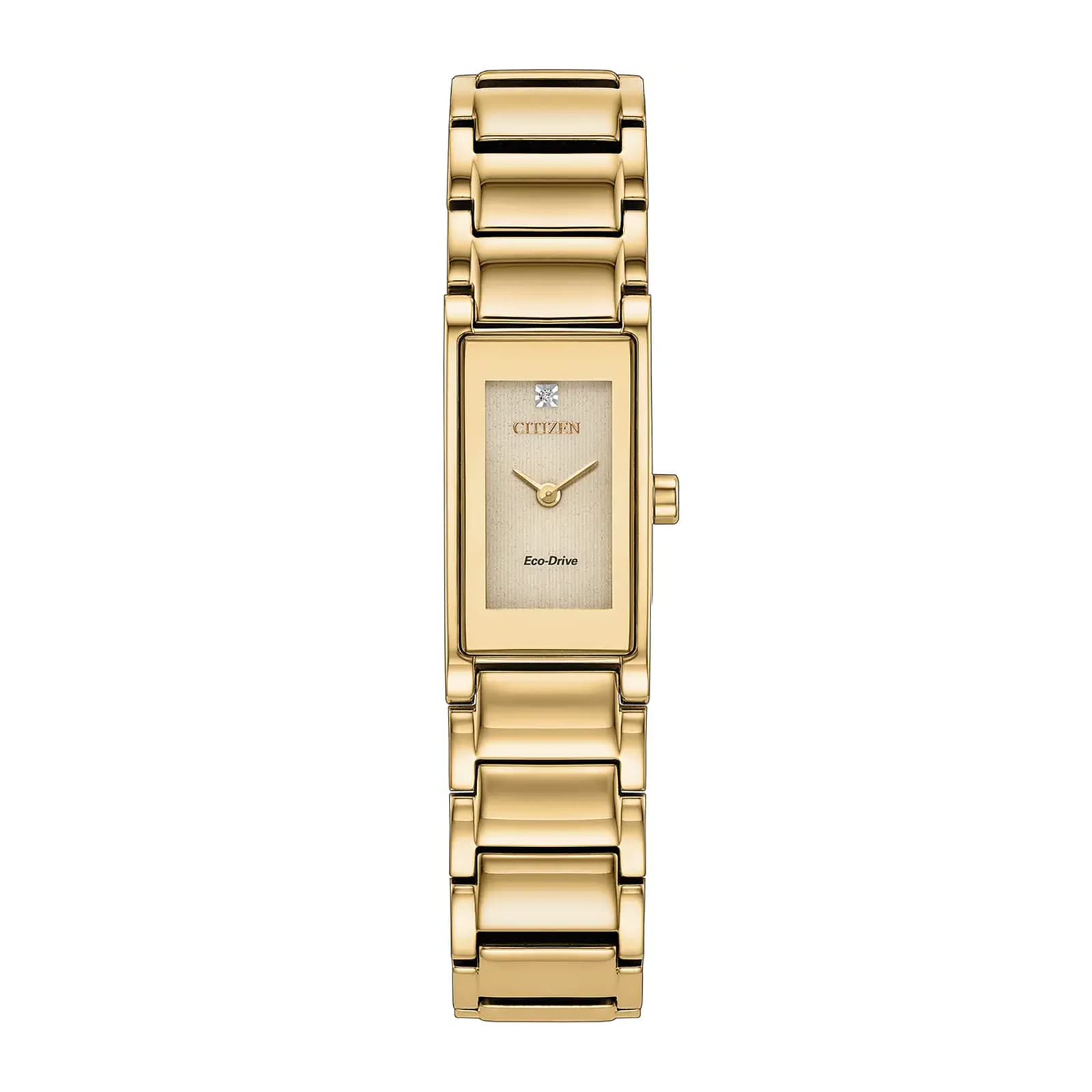 Citizen Axiom Eco-Drive 14.3mm X 28.5mm Ladies Watch Gold Dial Citizen Axiom Eco-Drive 14.3mm X 28.5mm Ladies Watch Gold Dial