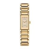 Citizen Axiom Eco-Drive 14.3mm X 28.5mm Ladies Watch Gold Dial