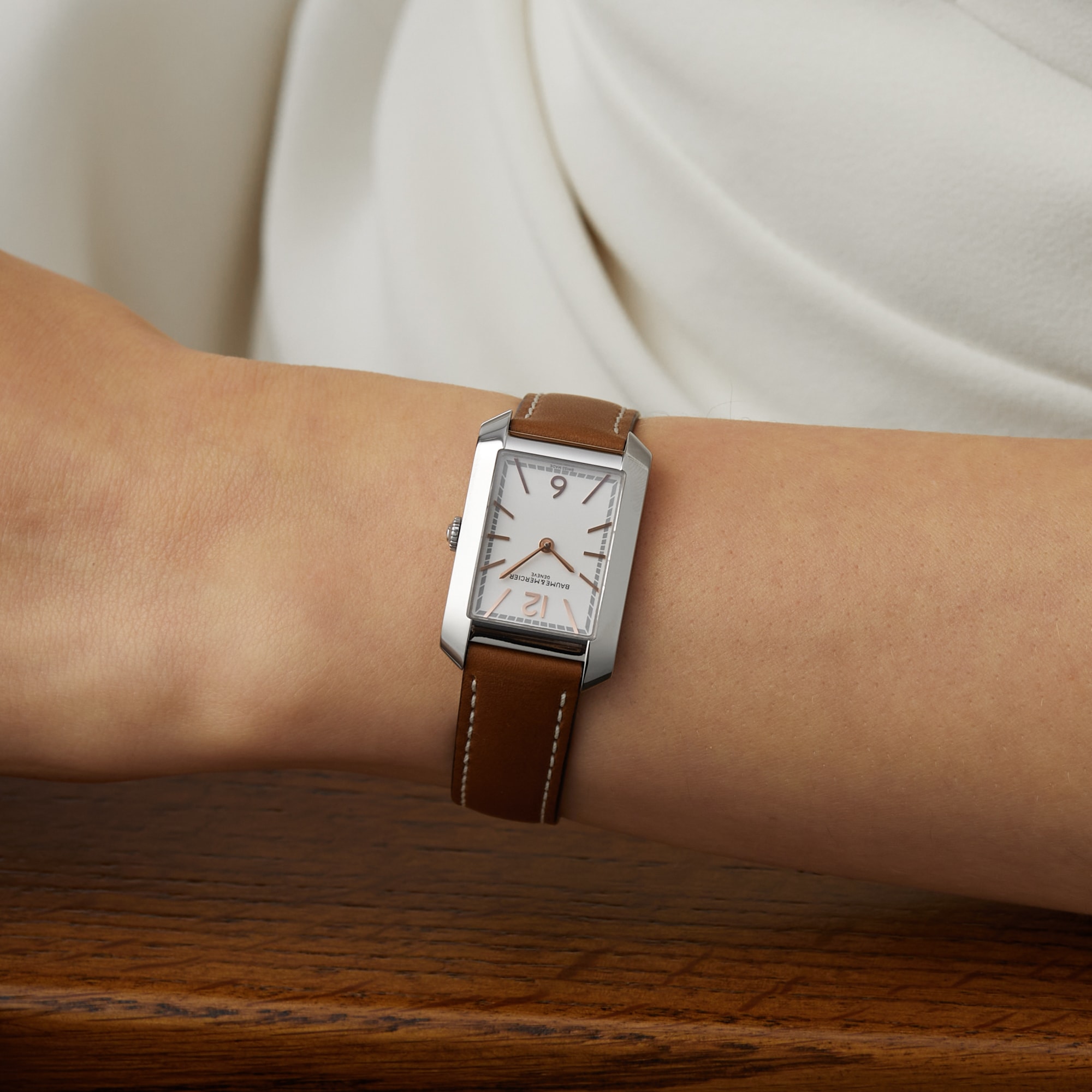 Baume & Mercier Hampton 35mm Ladies Watch Leather