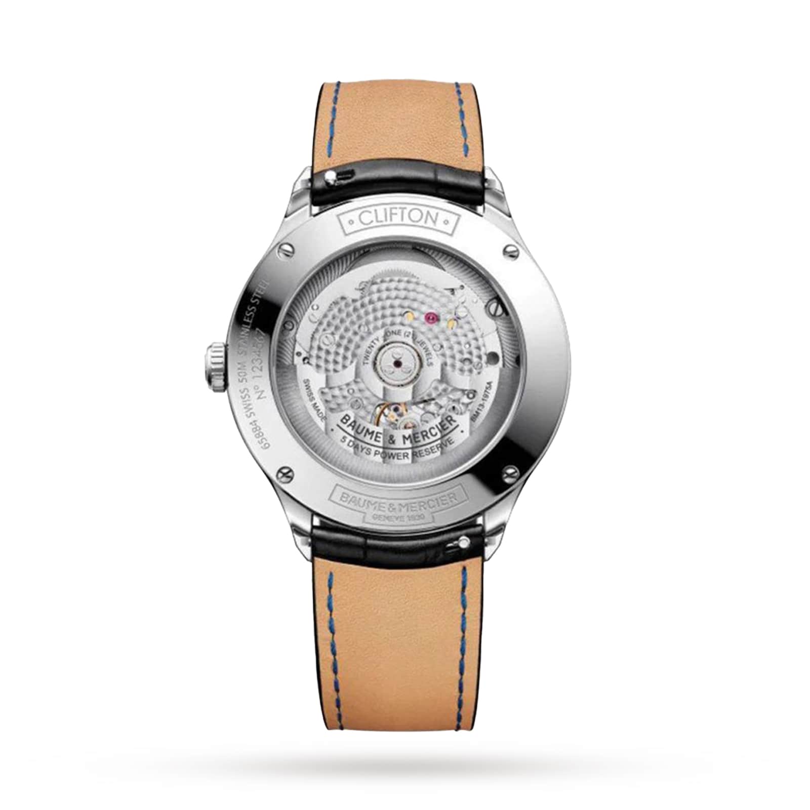 Baume & Mercier Clifton 40mm Mens Watch White Baume & Mercier Clifton 40mm Mens Watch White
