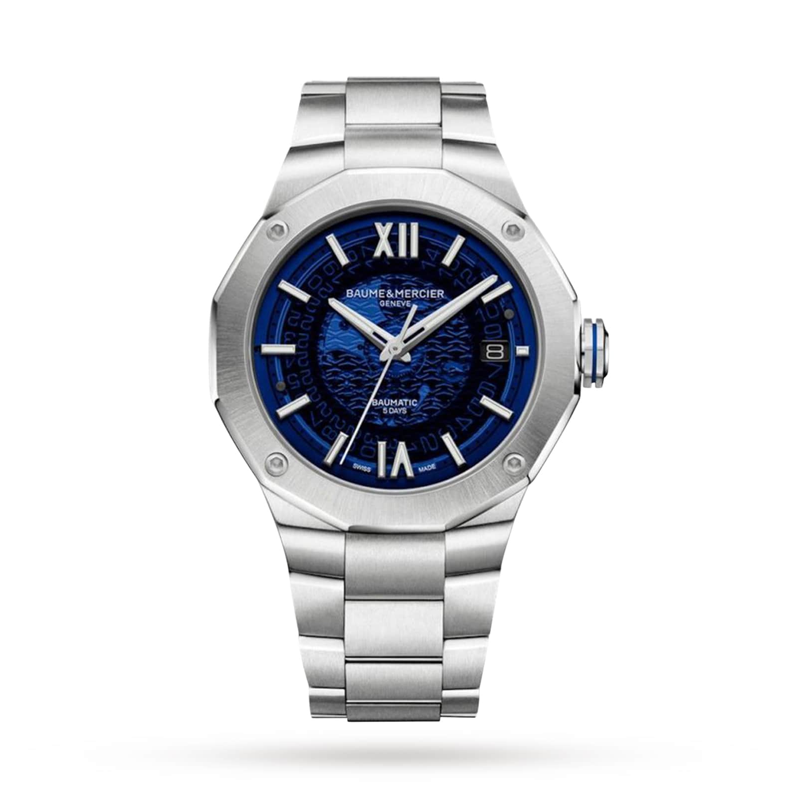 Baume & Mercier Riviera 42mm Mens Watch Blue Baume & Mercier Riviera 42mm Mens Watch Blue