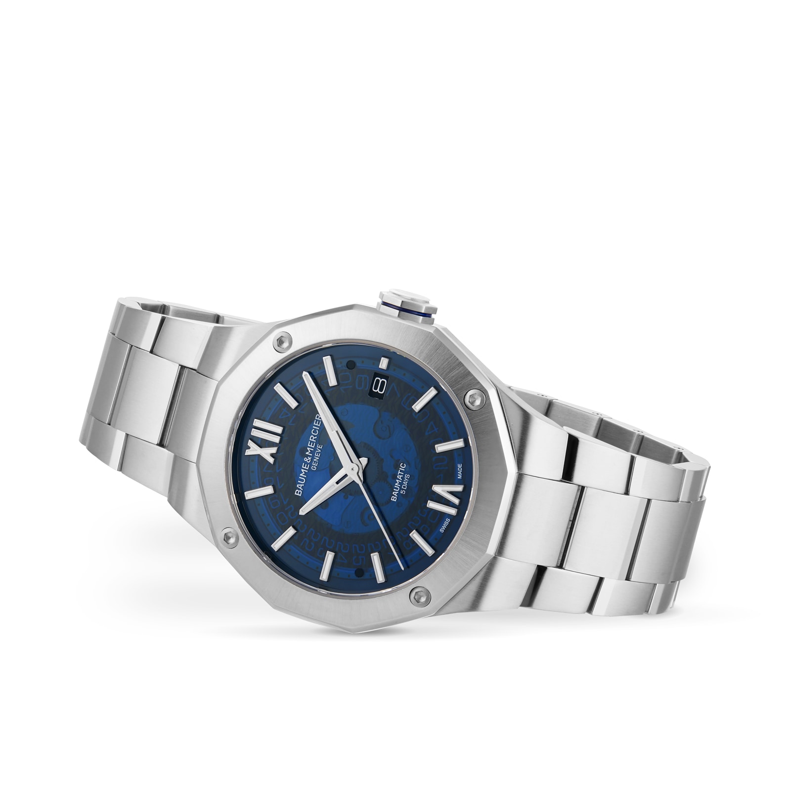 Baume & Mercier Riviera 42mm Mens Watch Blue
