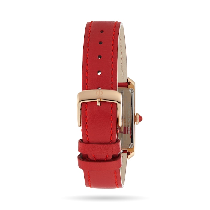 Baume & Mercier Hampton Ladies Red Watch 35 x 22mm