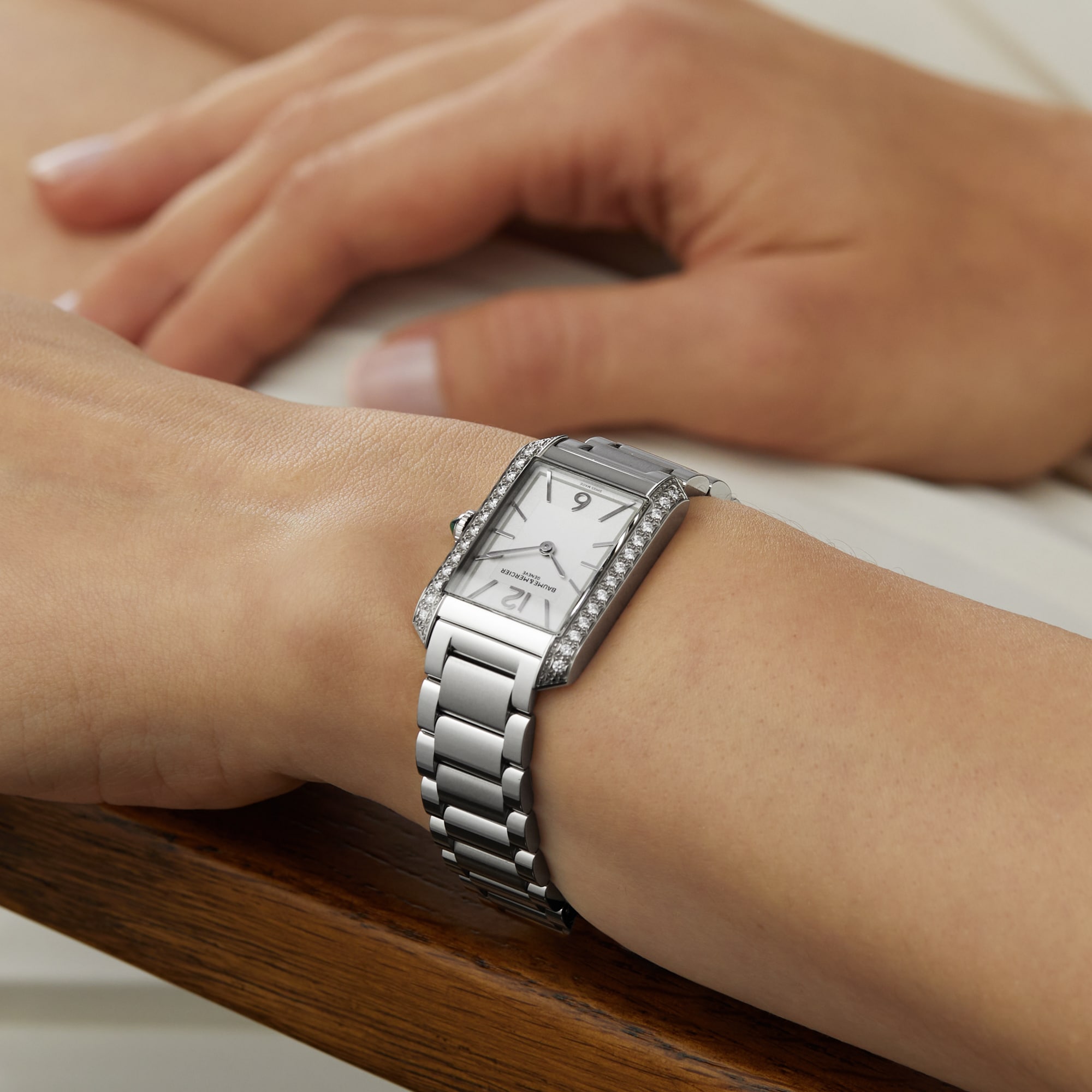 Baume & Mercier Hampton 35mm Ladies Watch Stainless Steel Baume & Mercier Hampton 35mm Ladies Watch Stainless Steel
