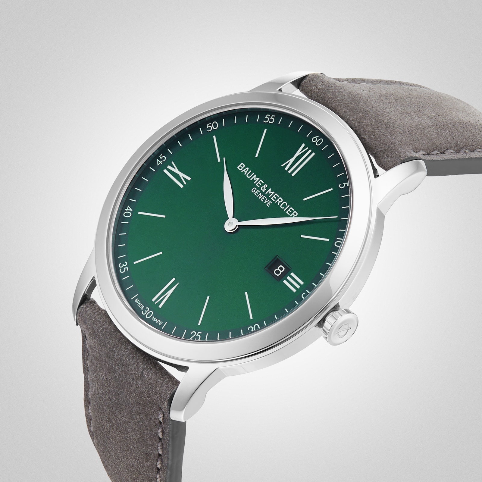 Baume & Mercier Classima Quartz 42mm Mens Watch Green M0A10607 | Goldsmiths