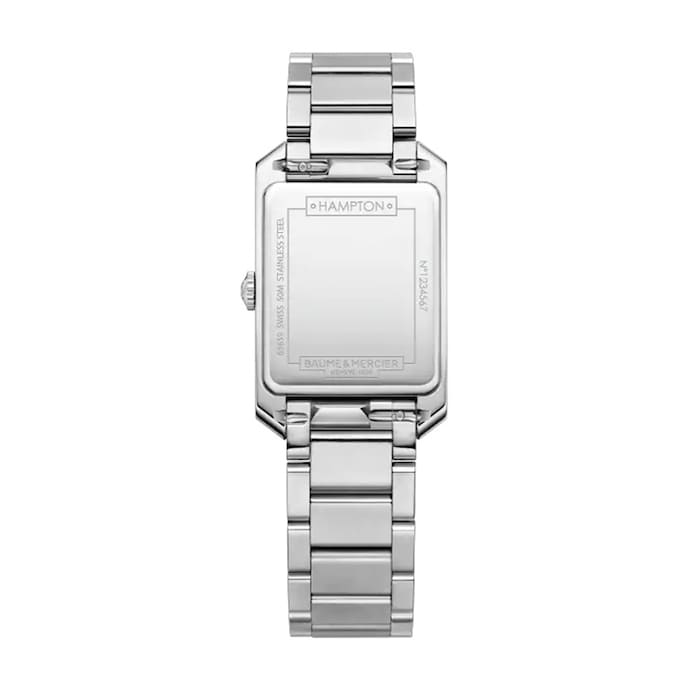 Baume & Mercier Hampton Quartz 35mm X 22mm Ladies Watch White