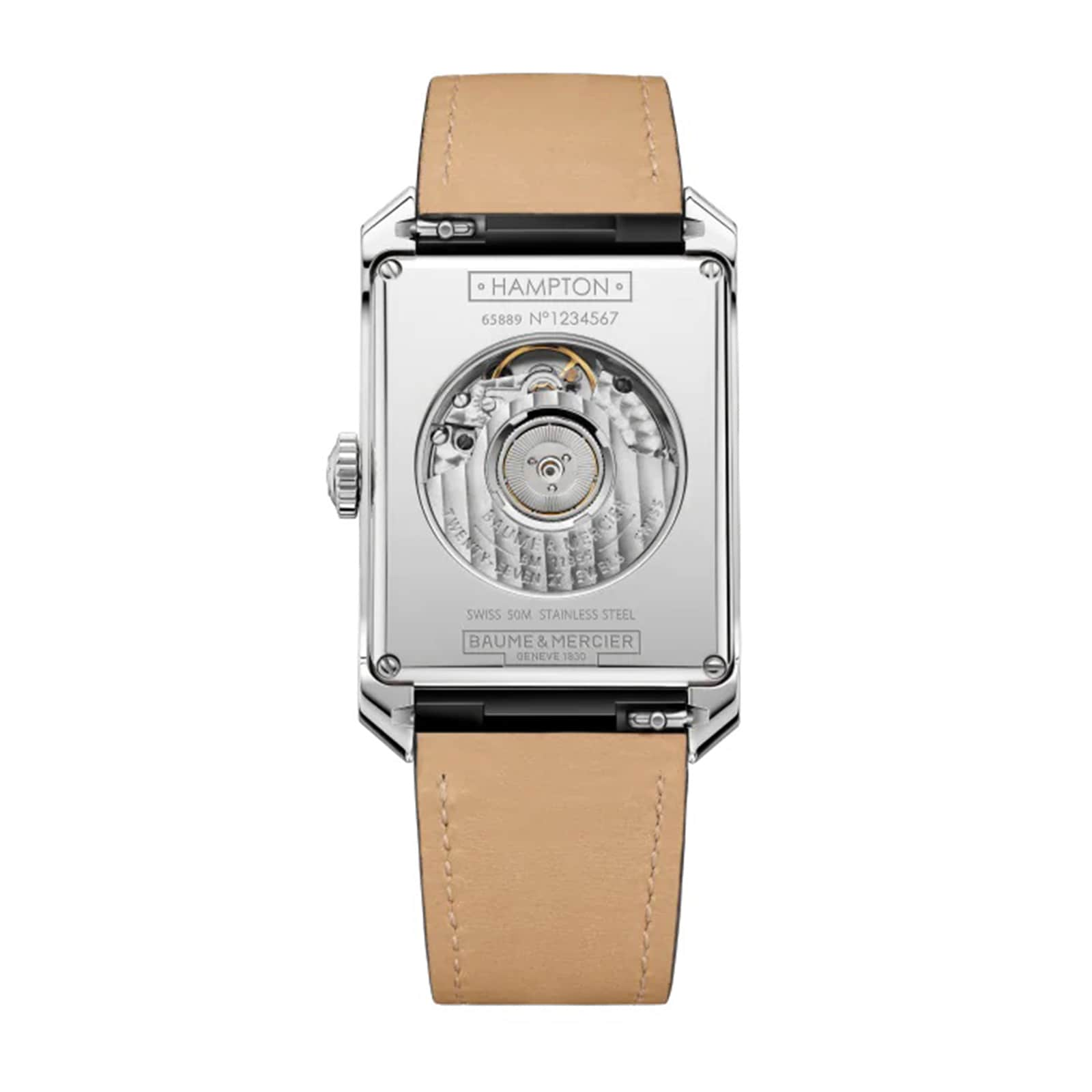 Baume & Mercier Hampton Small Seconds 48mm X 31mm Mens Watch Silver ...